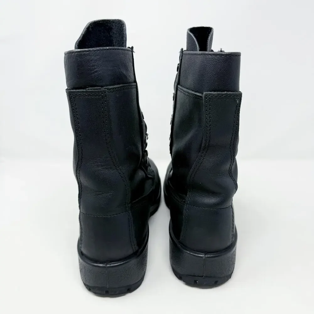 Belleville Black Leather Jump Boots Combat Men's Size 8 Steel Toe Vibram Sole